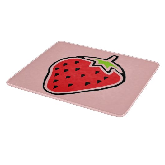 Erdbeere Schneidebrett (Ecke)