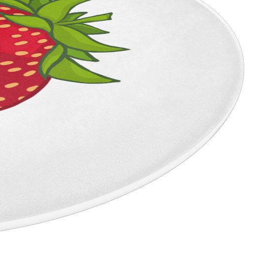 Erdbeere Schneidebrett (Ecke)