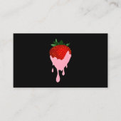 Erdbeere-Schokolade-Erdbeere-Visitenkarte Visitenkarte (Vorderseite)