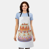 Erdbeere Schürze (Getragen)