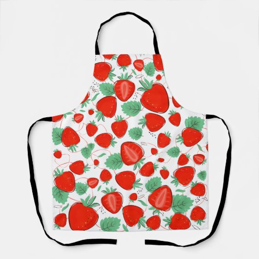 Erdbeere Schürze (Vorderseite)