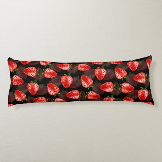 Erdbeere Seitenschläferkissen (Rückseite)