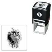 Erdbeere Selbstfärbende Briefmarke Permastempel (Beispiel)