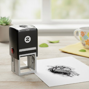 Erdbeere Selbstfärbende Briefmarke Permastempel