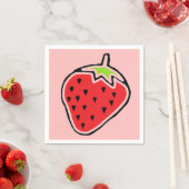 Erdbeere Serviette (Beispiel)