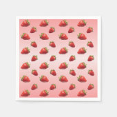 Erdbeere Serviette (Vorderseite)