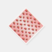 Erdbeere Serviette (Ecke)