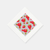 Erdbeere Serviette (Ecke)
