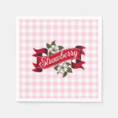 Erdbeere Serviette (Vorderseite)