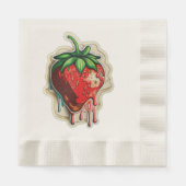 Erdbeere Serviette (Vorderseite)