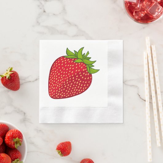 Erdbeere Serviette (Beispiel)