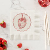 Erdbeere Serviette (Beispiel)