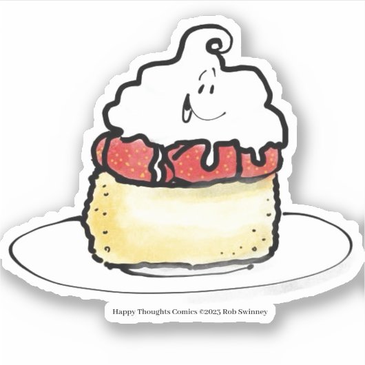 Erdbeere Shortcake Aufkleber (Vorderseite)