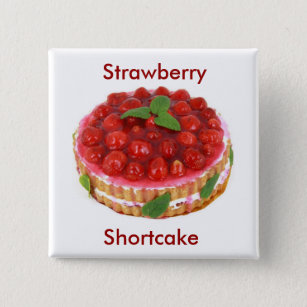 Erdbeere Shortcake Button