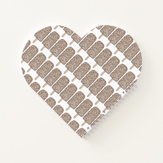 Erdbeere Shortcake Eclair Ice Pop Popsiv Notizblock (Rückseite)