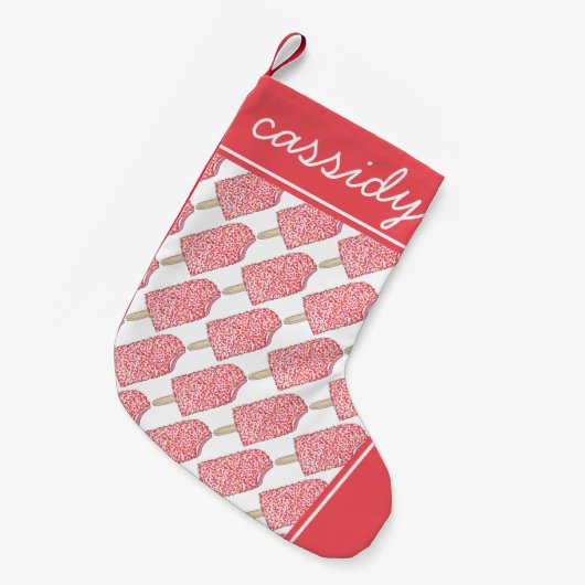 Erdbeere Shortcake Ice Popsim Junk Food Kleiner Weihnachtsstrumpf (Vorderansicht (hängend))