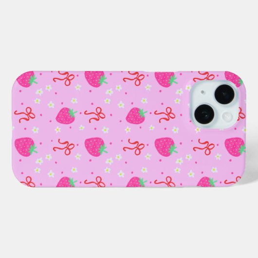 Erdbeere Shortcake iPhone 15 Fall Case-Mate iPhone Hülle (Rückseite (Horizontal))