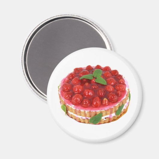 Erdbeere Shortcake Magnet (Vorderseite/Rückseite)