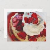 Erdbeere Shortcake Postkarte (Vorne/Hinten)