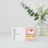 Erdbeere Shortcake remake Visitenkarte (Stehend Vorderseite)