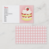 Erdbeere Shortcake Visitenkarte (Vorne/Hinten)