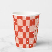 Erdbeere-Skate | Retro Roller Skaten Geburtstag Pappbecher (Rechts)