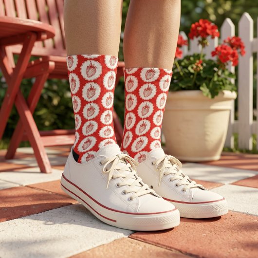 Erdbeere Socken