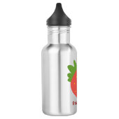 Erdbeere Sommerfrische Edelstahlflasche (Links)