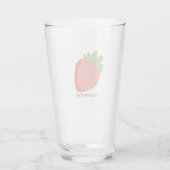 Erdbeere Sommerfrische Glas (Rückseite)