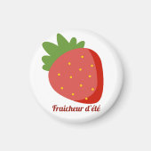 Erdbeere Sommerfrische Magnet (Vorne)