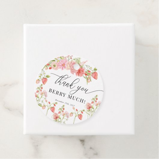 Erdbeere | Sommerliches Brautparty Geschenkanhänger (Beispiel)