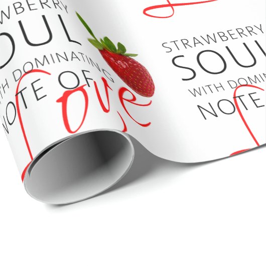 Erdbeere-Soul Geschenkpapier (Rolleneckpunkt)