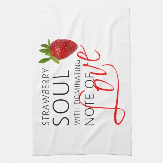 Erdbeere-Soul Handtuch (Vertikal)