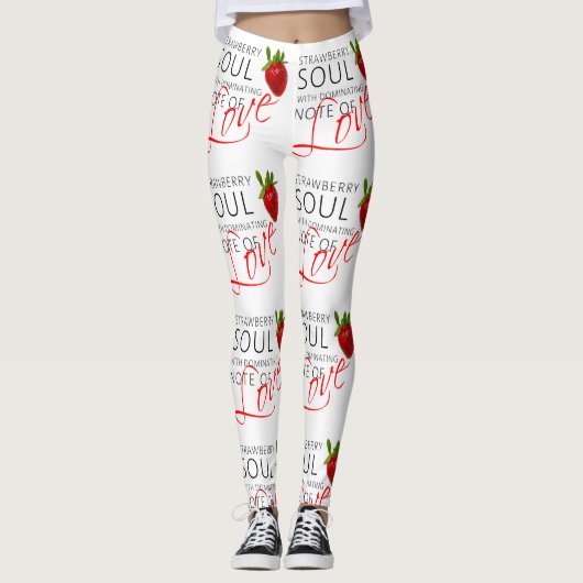 Erdbeere-Soul Leggings (Vorderseite)
