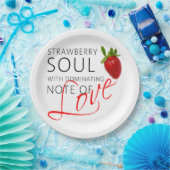 Erdbeere-Soul Pappteller (Party)