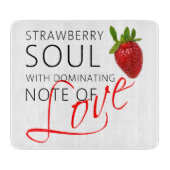 Erdbeere-Soul Schneidebrett (Vorderseite)