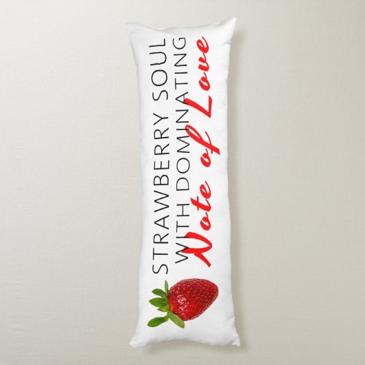 Erdbeere-Soul Seitenschläferkissen (Rückseite (Vertikal))