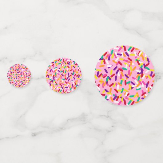 Erdbeere Sprinkles Konfetti (Vorderseiten)