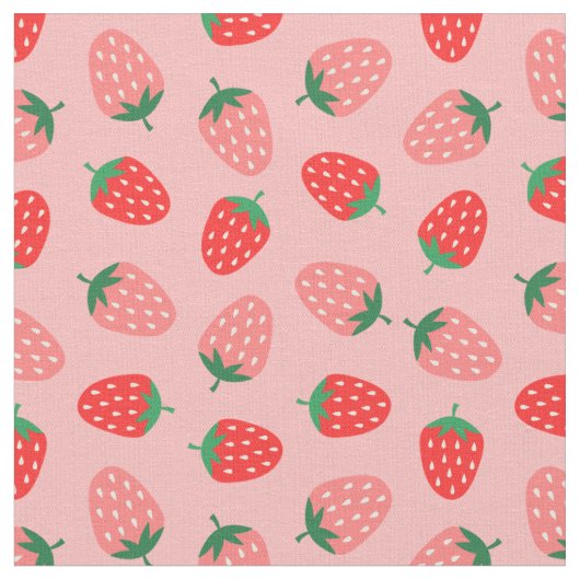 Erdbeere Stoff (Nahaufnahme)