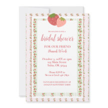 Erdbeere Streifen Grandmillenial Brautparty