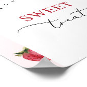 Erdbeere süße Leckereien Geburtstagsparty Poster (Ecke)