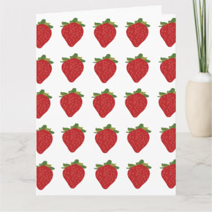 Erdbeere Sweet Frucht Erdbeeren Gruß Karte