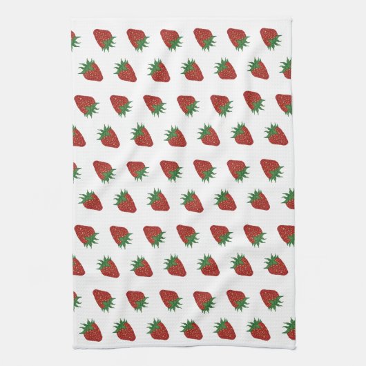 Erdbeere Sweet Valentine Fruchtmuster Geschirrtuch (Vertikal)