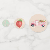 Erdbeere Table Confetti Konfetti (Vorderseiten)