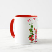 Erdbeere Tasse Juice Cool Drink Frucht (Vorderseite Links)