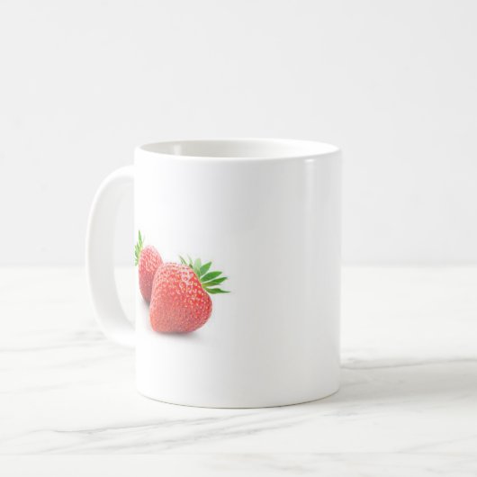 Erdbeere-Tasse Kaffeetasse (Vorderseite Links)
