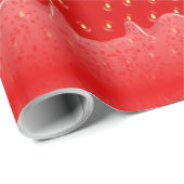 Erdbeere Texturierte Hintergrund Flüssigfruchtmarm Geschenkpapier (Rolleneckpunkt)