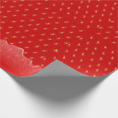 Erdbeere Texturierte Hintergrund Flüssigfruchtmarm Geschenkpapier (Ecke)