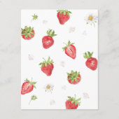 Erdbeere Thema Geburtstag Zeit Kapsel Hinweis (Rückseite)