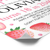 Erdbeere Time Kapselposter Poster (Ecke)